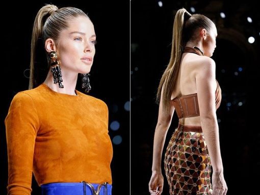 BALMAIN Catwalk Ponytail Memory®Hair Straight 55cm Dip Dye 6 Soft Blue - Image 5