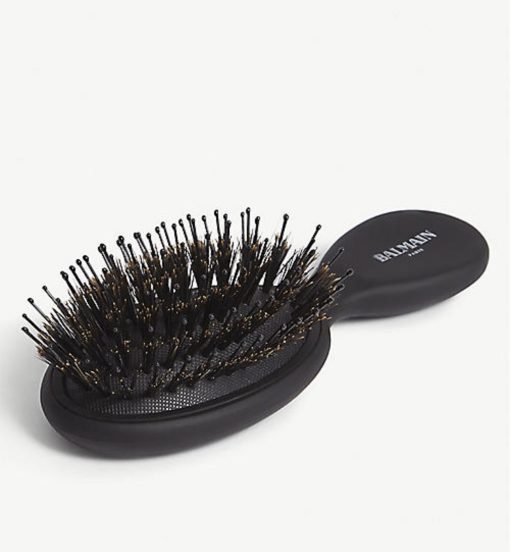 BALMAIN HAIR väike pusadevastane juuksehari / Mini All Purpose Spa Brush Black - Image 2