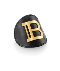 Balmain Genuine Leather Hair Clip Gold plaukų segtukas