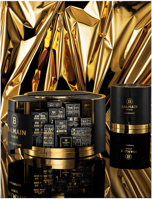 BALMAIN HAIR kingitustekalender jõuludeks must ja kuldne / Cristmas Gift Calendar Vintage Black & Gold Large - Image 3