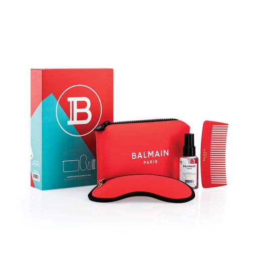 BALMAIN HAIR neopreenist kosmeetikakott / Cosmetic Bag Red