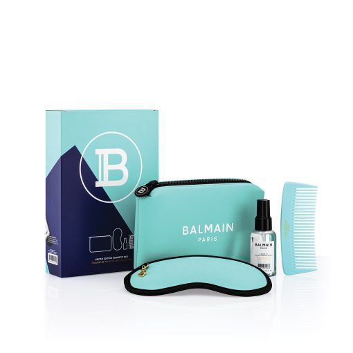 BALMAIN HAIR neopreenist kosmeetikakott / Cosmetic Bag Turquoise SS21