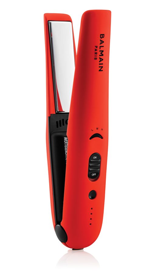 BALMAIN HAIR juhtmevaba sirgendaja korallpunane / Cordless Straightener Red & Black - Image 2