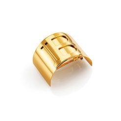 BALMAIN HAIR 18K kullaga juukseklamber L / Barrette Golden B-logo, L