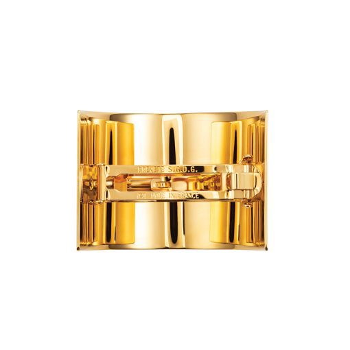 BALMAIN HAIR 18K kullaga juukseklamber L / Barrette Golden B-logo, L - Image 3