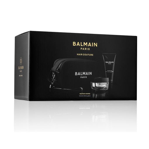 BALMAIN HAIR neopreenist must kosmeetikakott toodetega / LE Homme Pouch Black - Image 2