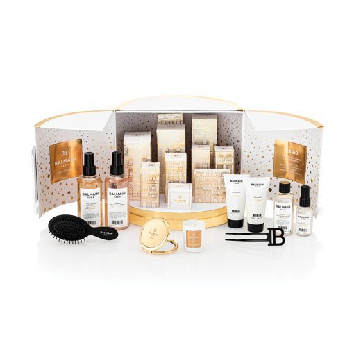 BALMAIN HAIR kingitustekalender jõuludeks valge ja kuldne / Christmas Gift Calendar Gold & White Large