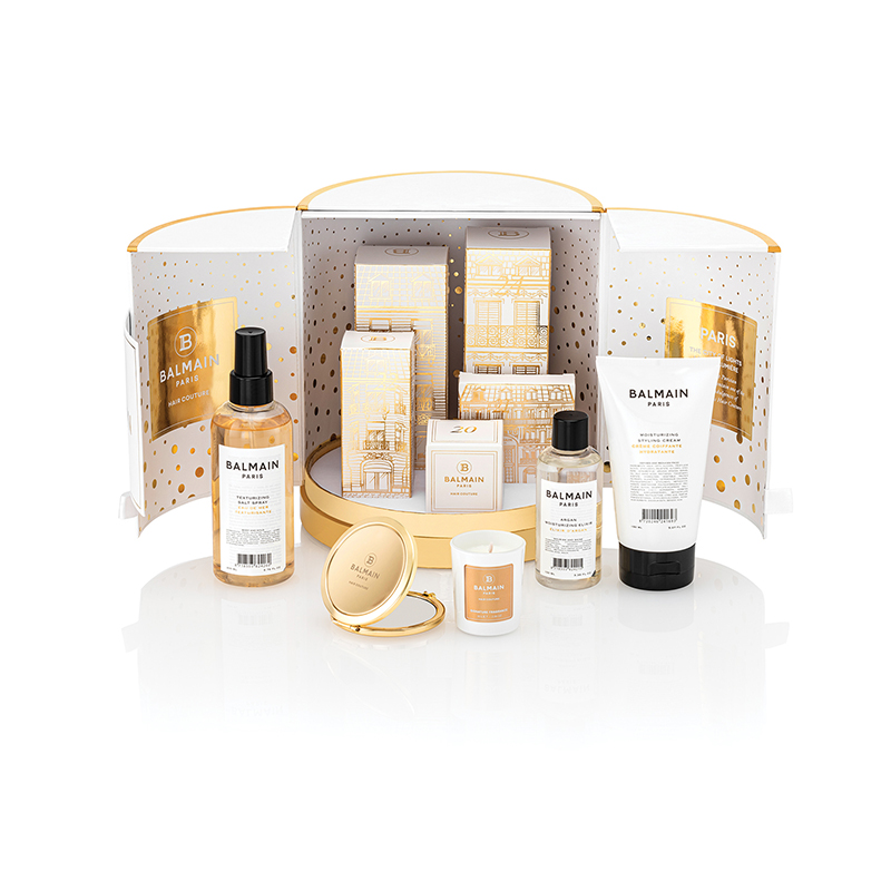BALMAIN HAIR kingitustekalender jõuludeks valge ja kuldne / Cristmas Gift Calendar Gold & White Medium