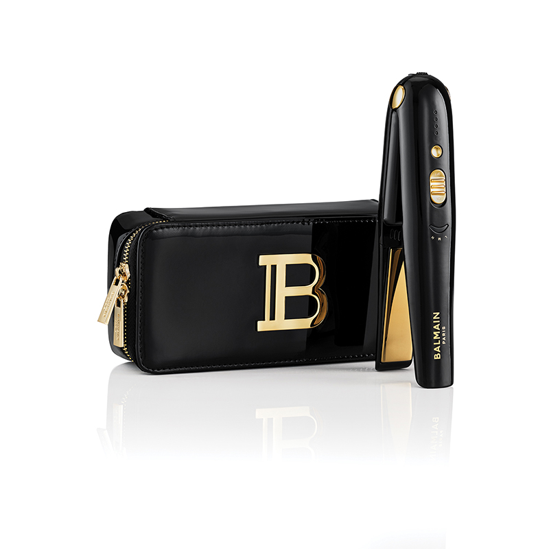 BALMAIN HAIR juhtmevaba titanium sirgendaja must kuld  / Titanium Cordless Straightener Gold & Black