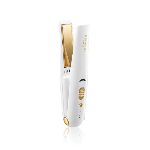 BALMAIN HAIR juhtmevaba titanium sirgendaja valge kuld  / Titanium Cordless Straightener Gold & White - Image 2