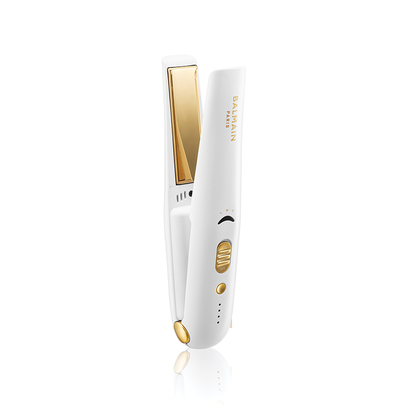 BALMAIN HAIR juhtmevaba titanium sirgendaja valge kuld / Titanium Cordless Straightener Gold & White - Image 2