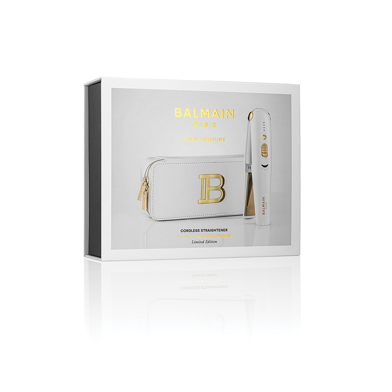 BALMAIN HAIR juhtmevaba titanium sirgendaja valge kuld / Titanium Cordless Straightener Gold & White - Image 4