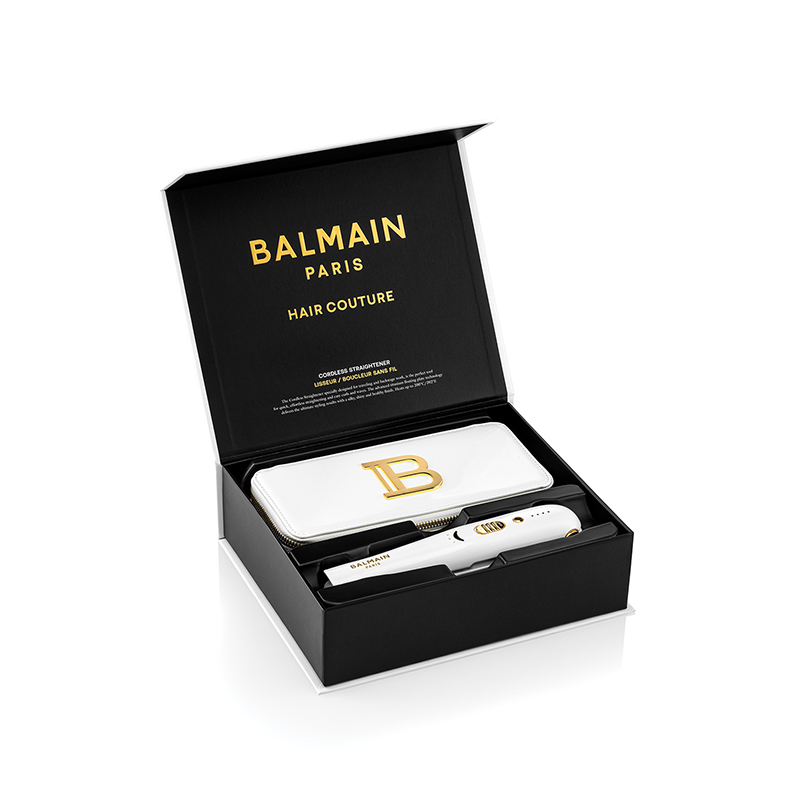 BALMAIN HAIR juhtmevaba titanium sirgendaja valge kuld / Titanium Cordless Straightener Gold & White - Image 3