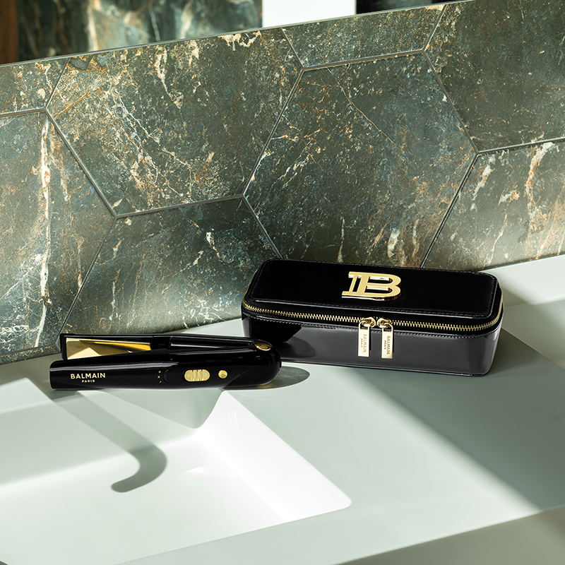 BALMAIN HAIR juhtmevaba titanium sirgendaja must kuld  / Titanium Cordless Straightener Gold & Black - Image 5