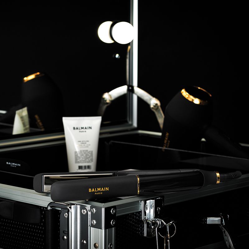 BALMAIN HAIR professionaalne sirgendaja titanium plaadid kuld & must / Professional Straightener Titanium Floating Plates Gold & Black - Image 5