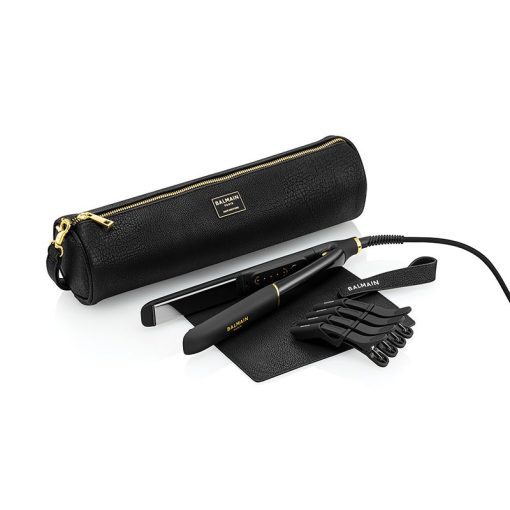 BALMAIN HAIR professionaalne sirgendaja titanium plaadid kuld & must / Professional Straightener Titanium Floating Plates Gold & Black - Image 2