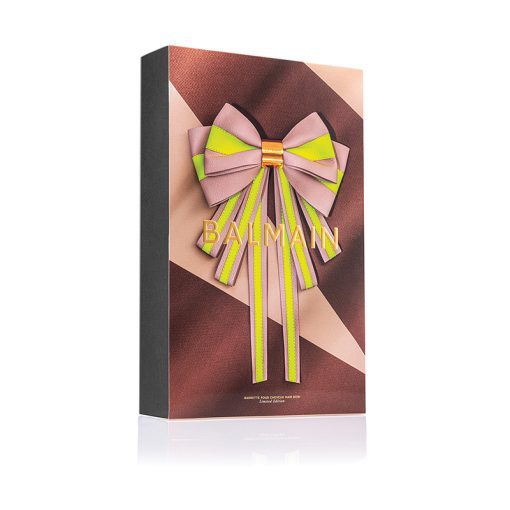 BALMAIN HAIR napa nahast juukseklamber neoon XL / Barrette Bow, Neon, XL - Image 3