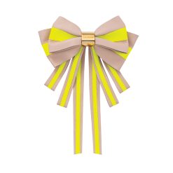 BALMAIN HAIR napa nahast juukseklamber neoon XL / Barrette Bow, Neon, XL