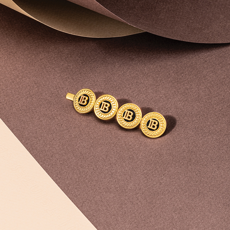 BALMAIN HAIR 18K kullatud juukseklamber, M / 18K Gold Plated Hair Slide, M - Image 2