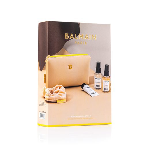 BALMAIN HAIR neopreenist kosmeetikakott beež / Cosmetic Bag Light Brown SS22 - Image 5