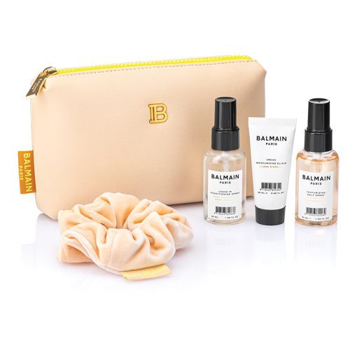 BALMAIN HAIR neopreenist kosmeetikakott beež / Cosmetic Bag Light Brown SS22