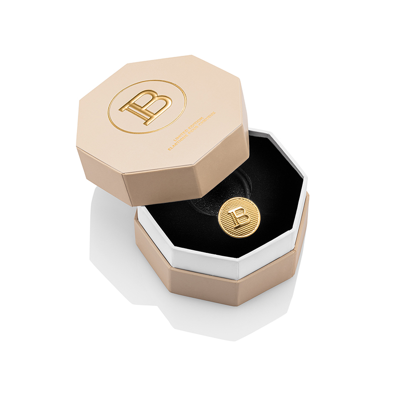 BALMAIN HAIR 18K kullaga kullatud juuksekumm / Golden Elastique BALMAIN B-logo