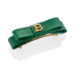 BALMAIN HAIR lipsuga juukseklamber roheline / Barrette Bow Gold & Green