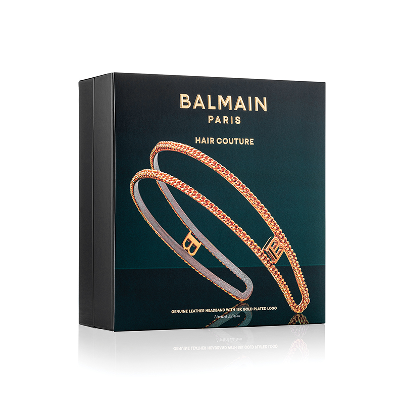 BALMAIN HAIR 18K kullatud kett-peavõru, L / Pont des Arts Golden Headband, L - Image 3