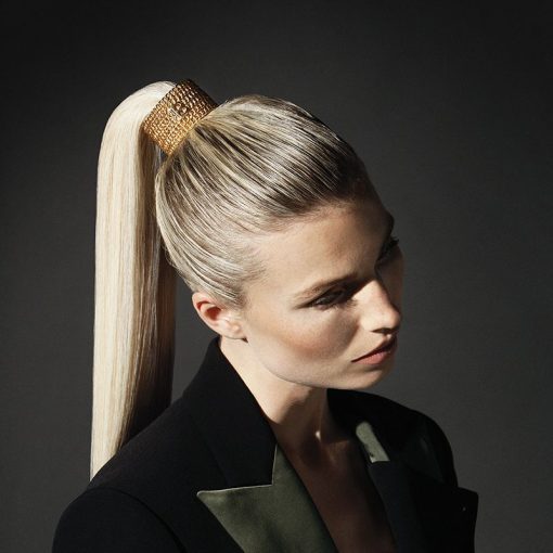 BALMAIN HAIR 18K kullatud kett-juukseklamber, L / Pont des Arts Hair Barrette, L - Image 6