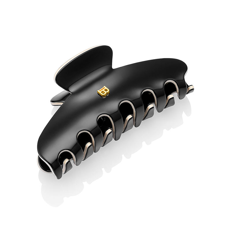 BALMAIN HAIR juukseklamber krabi L must & valge / Pince a Cheveux L Black & White