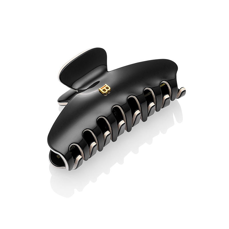 BALMAIN HAIR juukseklamber krabi M must & valge / Pince a Cheveux M Black & White
