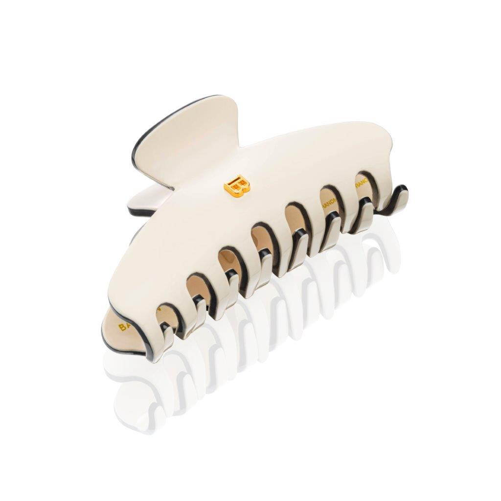 BALMAIN HAIR juukseklamber krabi M valge & must / Pince a Cheveux M White & Black