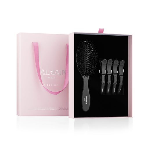 BALMAIN HAIR professionaalne juuksepikenduste hoolduse komplekt / Aftercare Set with Clips & Black Brush