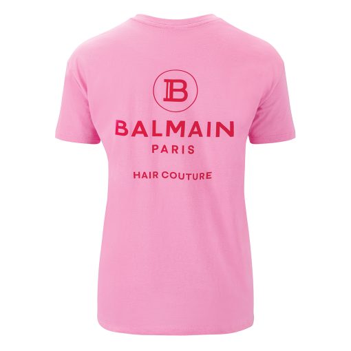 BALMAIN HAIR T-särk BALMAIN logo roosa / neon, M / T-shirt BALMAIN logo pink / neon, M - Image 2