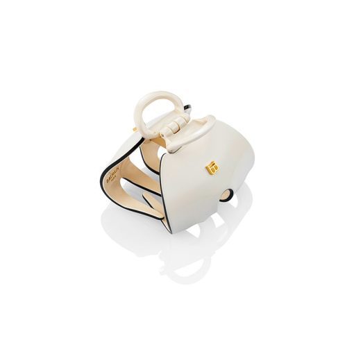 BALMAIN HAIR juukseklamber Imperiale valge & must XL / Pince à Cheveux Imperiale White & Black XL