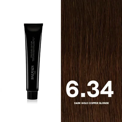 BALMAIN HAIR püsivärv 6.34 Dark Gold Copper Blonde/ Couleurs Couture 6.34 Dark Gold Copper Blonde 60ml