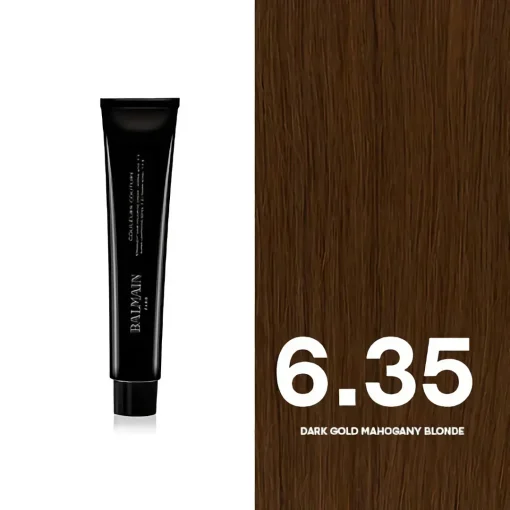 BALMAIN HAIR püsivärv 6.35 Dark Gold Mahogany Blonde/ Couleurs Couture 6.35 Dark Gold Mahogany Blonde 60ml