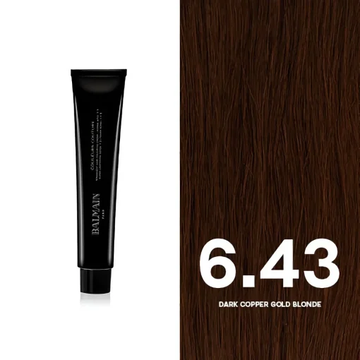 BALMAIN HAIR püsivärv 6.43 Dark Copper Gold Blonde/ Couleurs Couture6.43 Dark Copper Gold Blonde 60ml