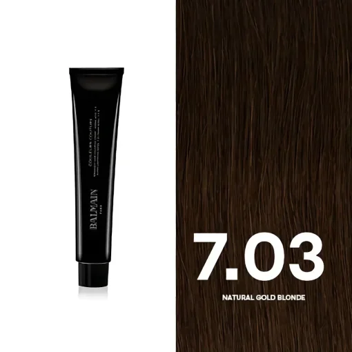 BALMAIN HAIR püsivärv 7.03 Natural Gold Blonde/ Couleurs Couture 7.03 Natural Gold Blonde 60ml