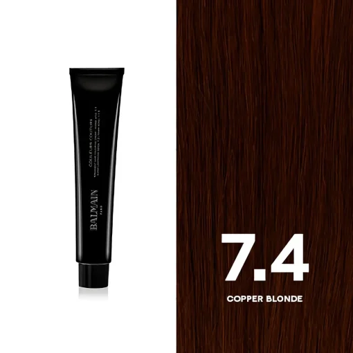 BALMAIN HAIR püsivärv 7.4 Copper Blonde/ Couleurs Couture 7.4 Copper Blonde 60ml