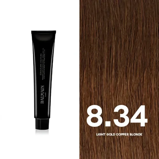 BALMAIN HAIR püsivärv 8.34 Light Gold Copper Blonde/ Couleurs Couture 8.34 Light Gold Copper Blonde 60ml