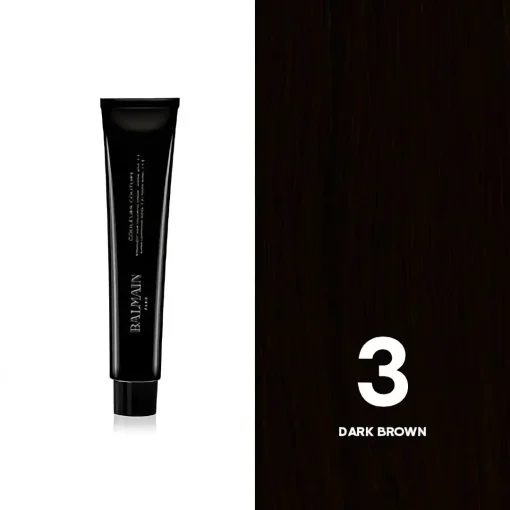 BALMAIN HAIR püsivärv 3 Dark Brown / Couleurs Couture 3 Dark Brown 60ml