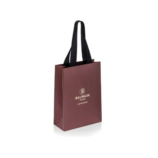 BALMAIN HAIR paber kott S suurus / Paper Bag S size dark red
