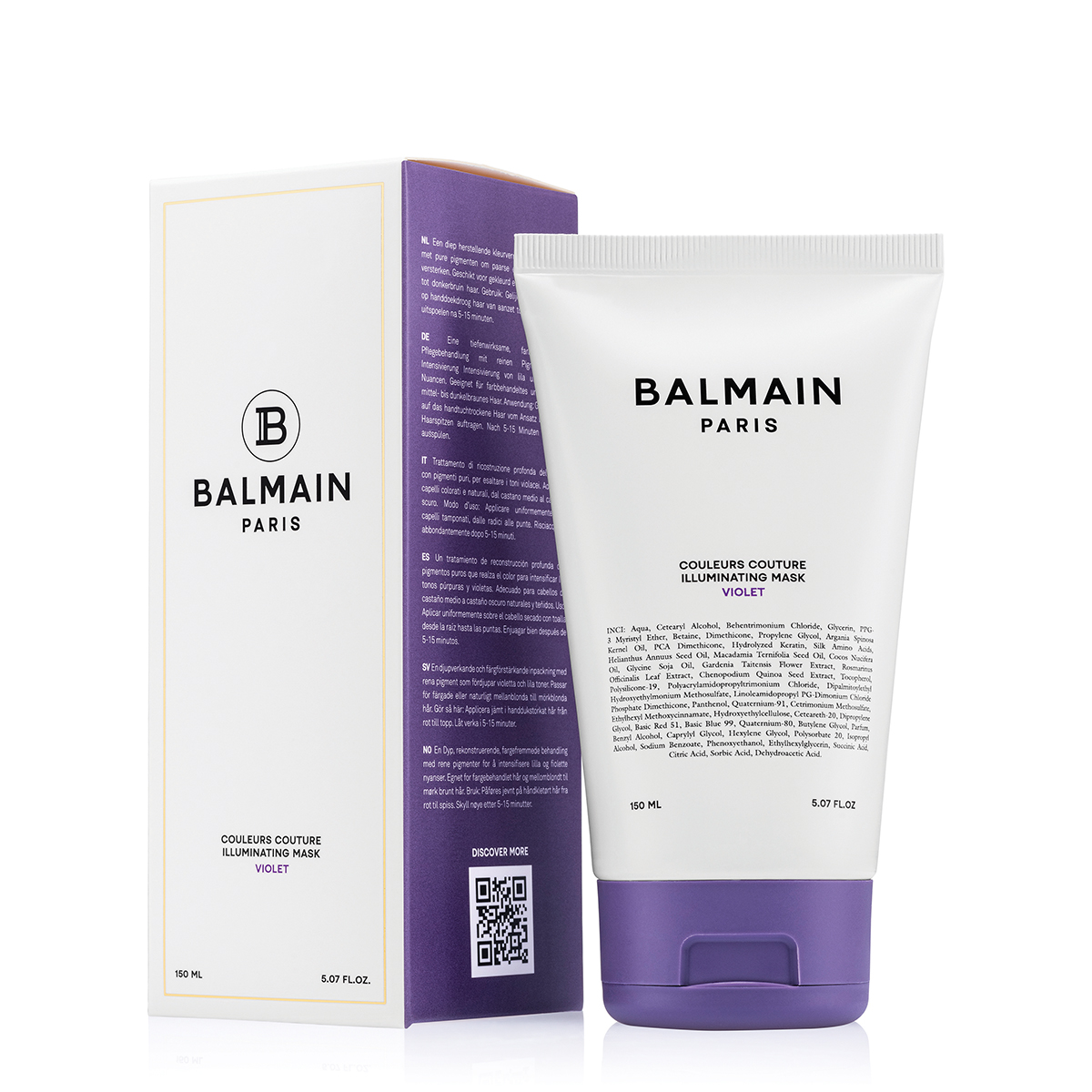 BALMAIN HAIR tooniv juuksemask violetne / Illuminating Violet Hair Mask 150ml