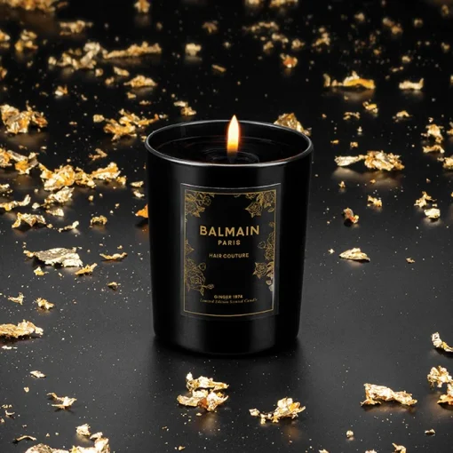 BALMAIN HAIR disainküünal must kuldne Ginger / Design Candle Ginger, Golden Black 160g