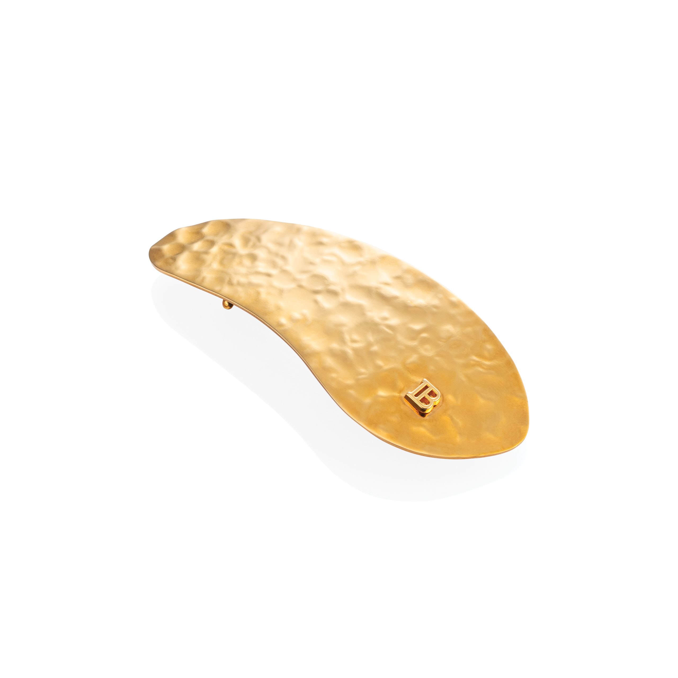 BALMAIN HAIR eridisainiga 18K kaullaga kaetud klamber / PRINTEMPS GOLDEN LEAF BARRETTE