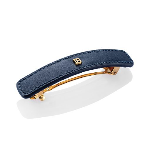 BALMAIN HAIR nahast juukseklamber Cosmic Sapphire L / Barrette Cosmic Sapphire L
