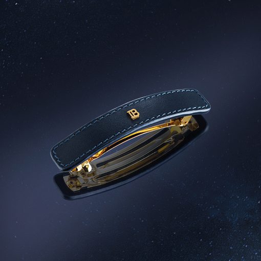 BALMAIN HAIR nahast juukseklamber Cosmic Sapphire L / Barrette Cosmic Sapphire L - Image 3
