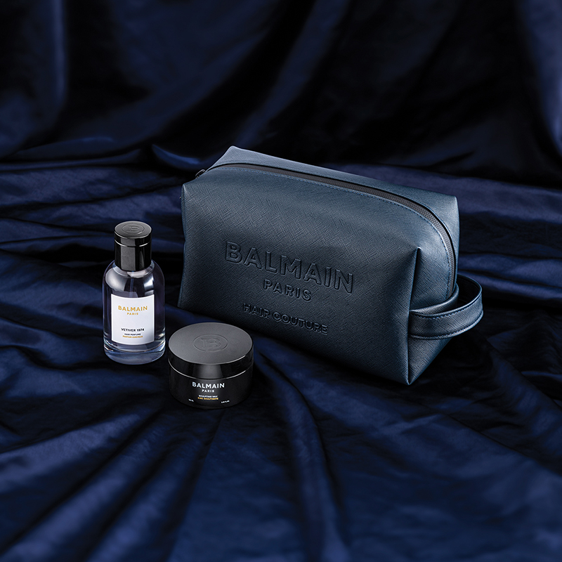 BALMAIN HAIR viimistluse kinkekomplekt meestele / Sapphire Homme Styling Cosmetic Gift Bag
